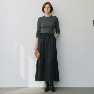 GAP ✨NWT🖤 Silky A-Line Skirt M Tall